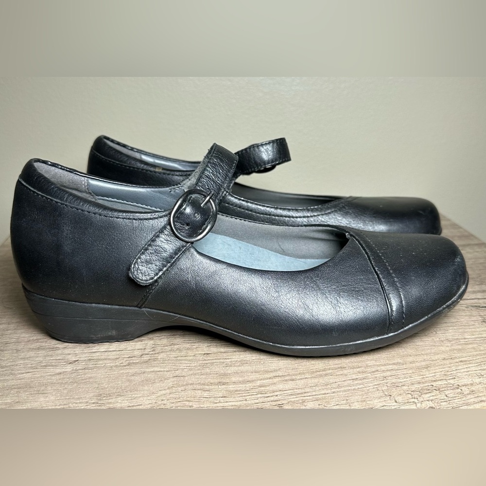 DANSKO Black FAWNA Size 38 Mary Janes Shoes Support Comfort Career US 7.5-8